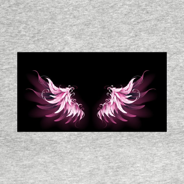 Pink angel wings by Blackmoon9